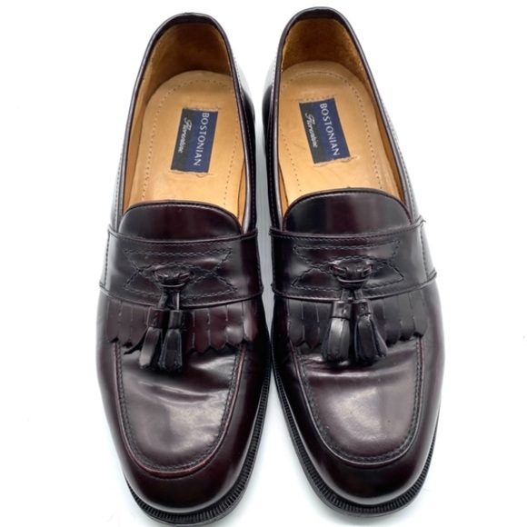 Bostonian loafers Black Leather Florentine Kilted dress shoes. SZ 9.5. NWOT main image 6